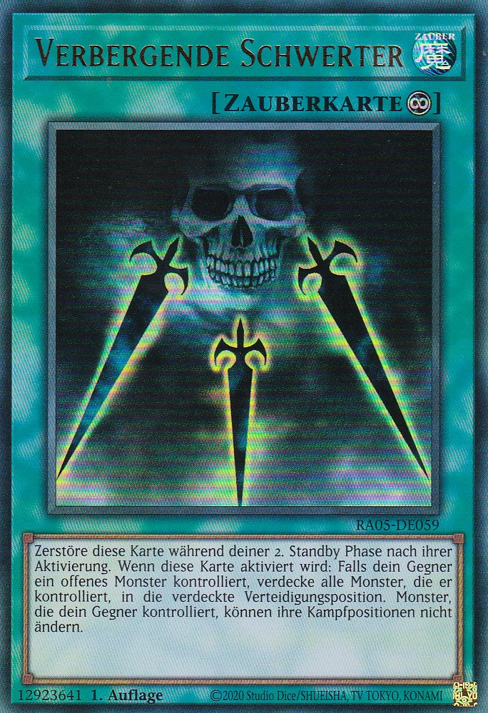 Verbergende Schwerter - RA05-DE059 - Ultra Rare - Deutsch - Rarity Collection 5 - Yugioh