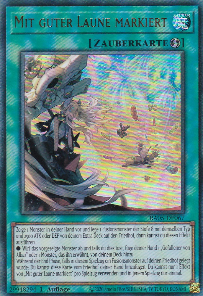 Mit guter Laune markiert - RA05-DE067 - Ultra Rare - Deutsch - Rarity Collection 5 - Yugioh