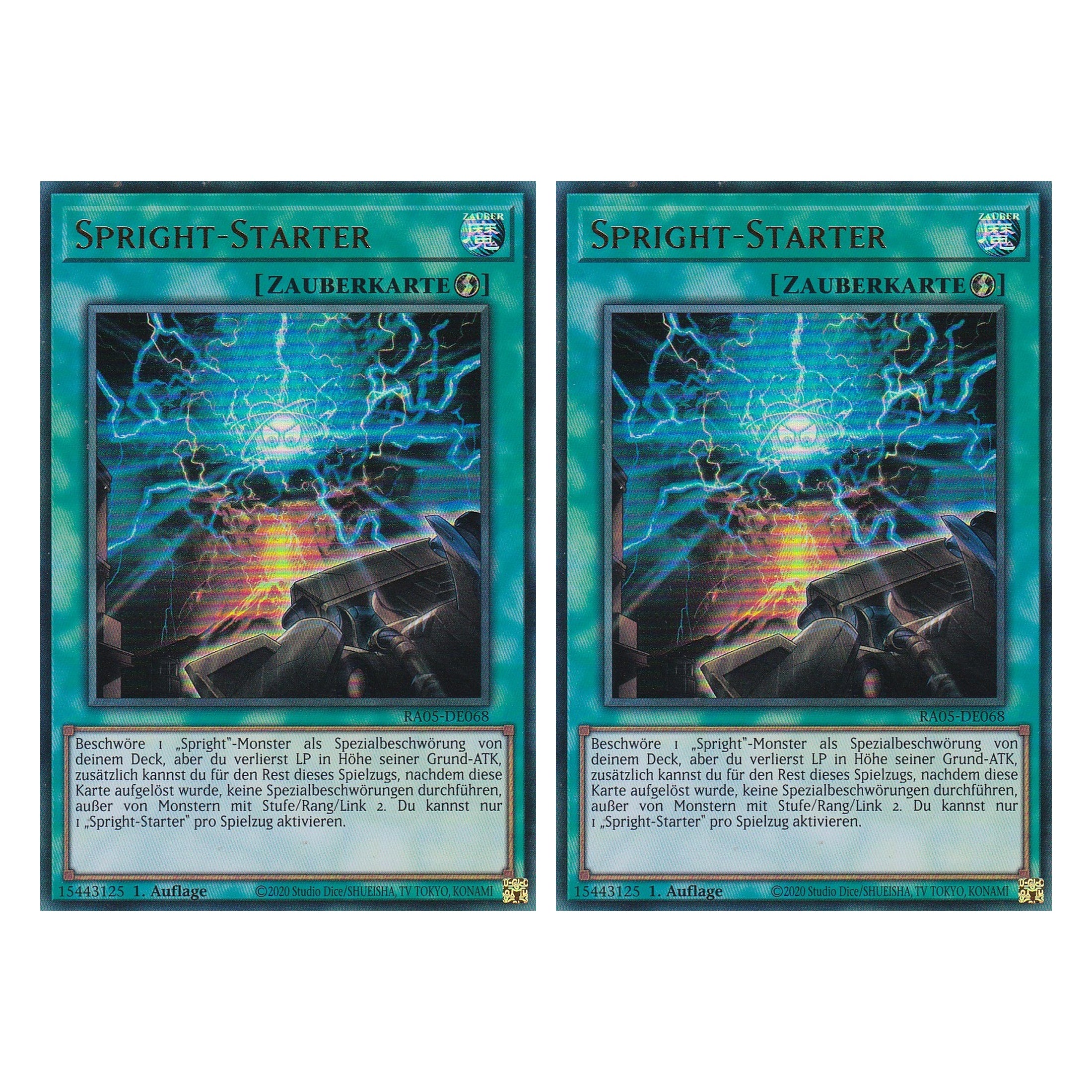 Spright-Starter - RA05-DE068 - Ultra Rare - Deutsch - Rarity Collection 5 - Yugioh - Duo Set (2 Stück)