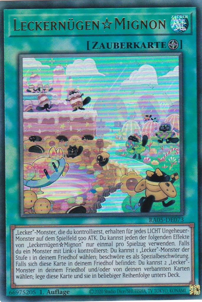 Leckernügen☆Mignon - RA05-DE073 - Ultra Rare - Deutsch - Rarity Collection 5 - Yugioh