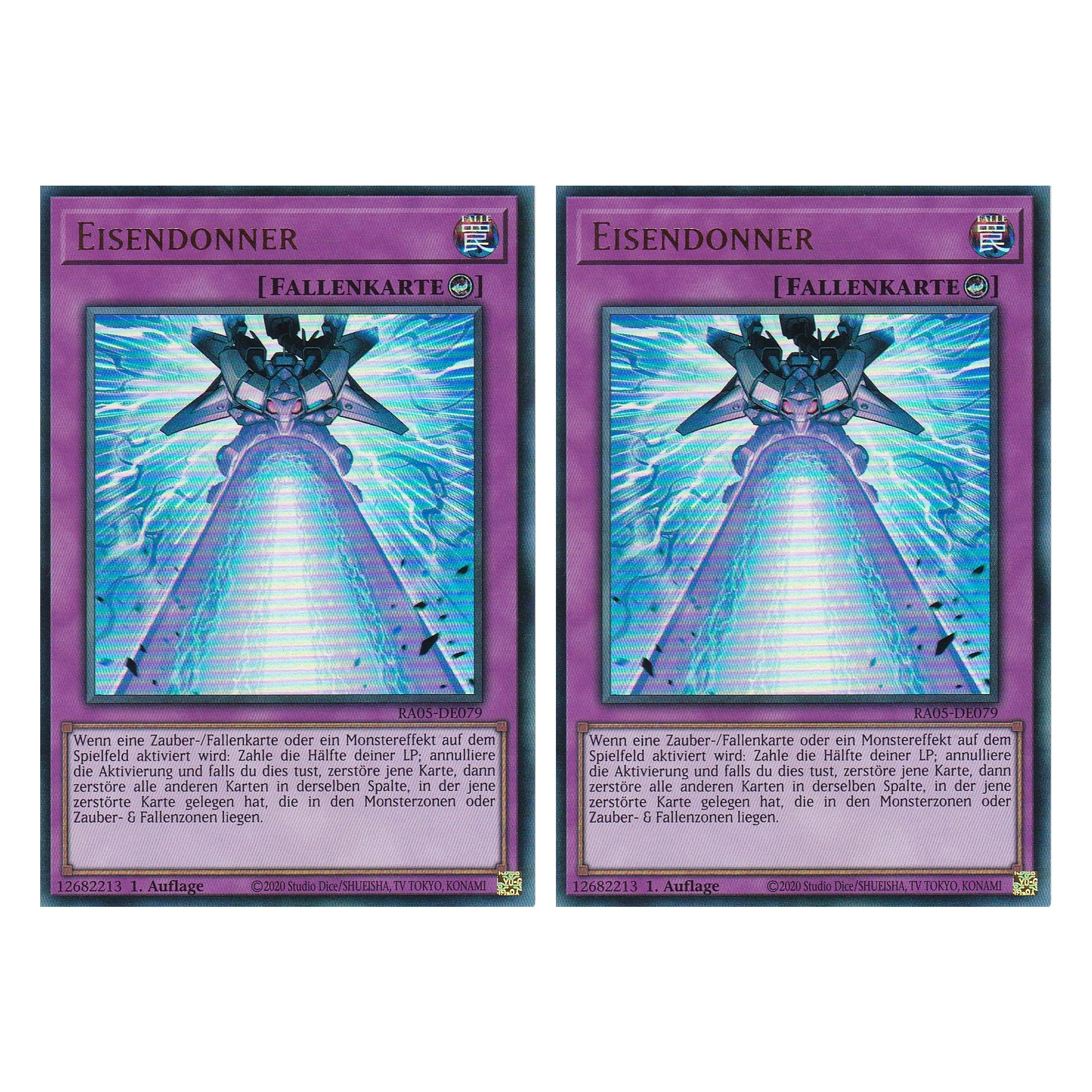Eisendonner - RA05-DE079 - Ultra Rare - Deutsch - Rarity Collection 5 - Yugioh - Duo Set (2 Stück)