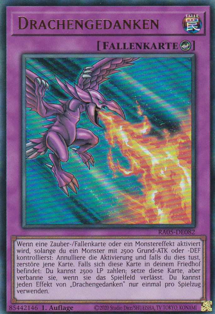 Drachengedanken - RA05-DE082 - Ultra Rare - Deutsch - Rarity Collection 5 - Yugioh