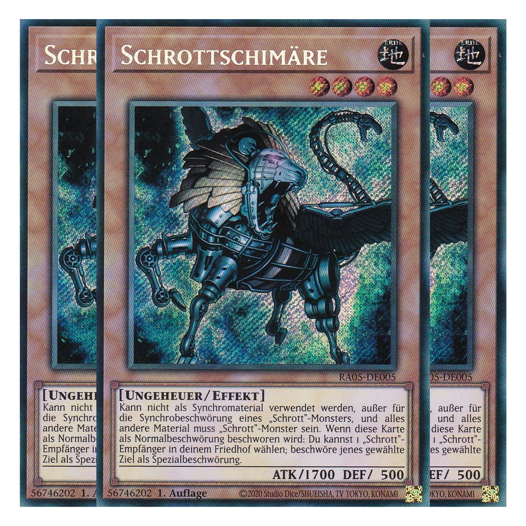 Schrottschimäre - RA05-DE005 - Secret Rare - Deutsch - Rarity Collection 5 - Yugioh - Playset (3 Kopien)