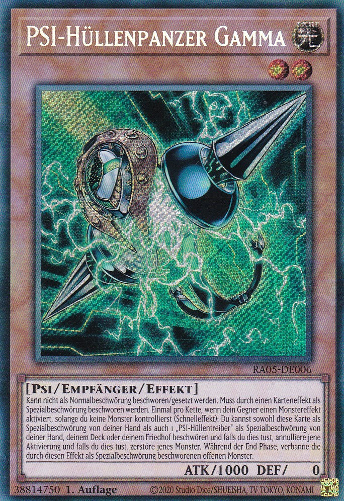 PSI-Hüllenpanzer Gamma - RA05-DE006 - Secret Rare - Deutsch - Rarity Collection 5 - Yugioh