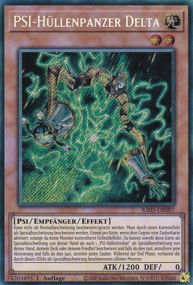 PSI-Hüllenpanzer Delta - RA05-DE007 - Secret Rare - Deutsch - Rarity Collection 5 - Yugioh