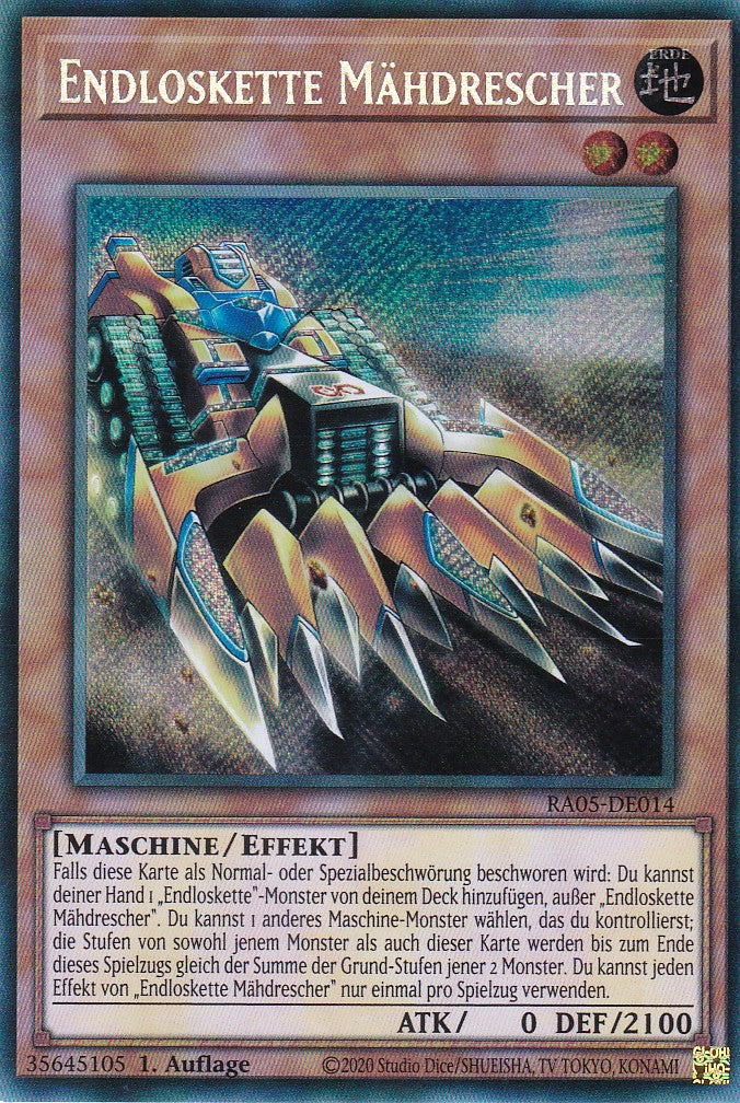 Endloskette Mähdrescher - RA05-DE014 - Secret Rare - Deutsch - Rarity Collection 5 - Yugioh
