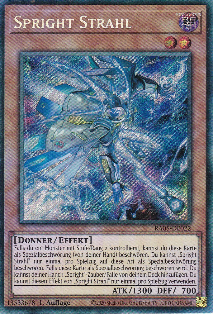 Spright Strahl - RA05-DE022 - Secret Rare - Deutsch - Rarity Collection 5 - Yugioh