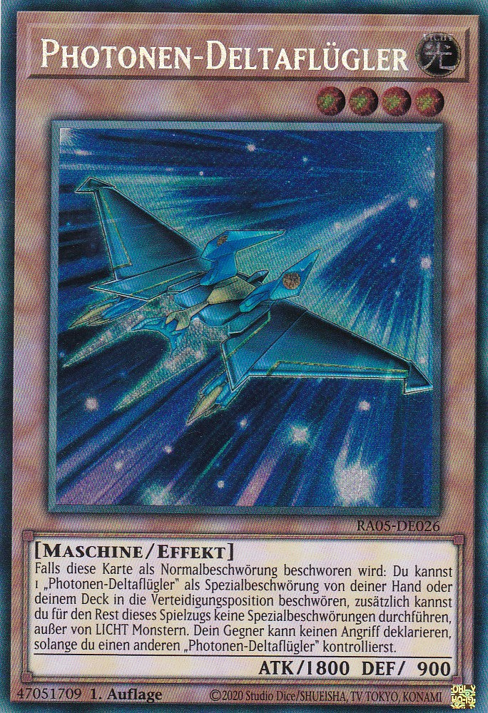 Photonen-Deltaflügler - RA05-DE026 - Secret Rare - Deutsch - Rarity Collection 5 - Yugioh