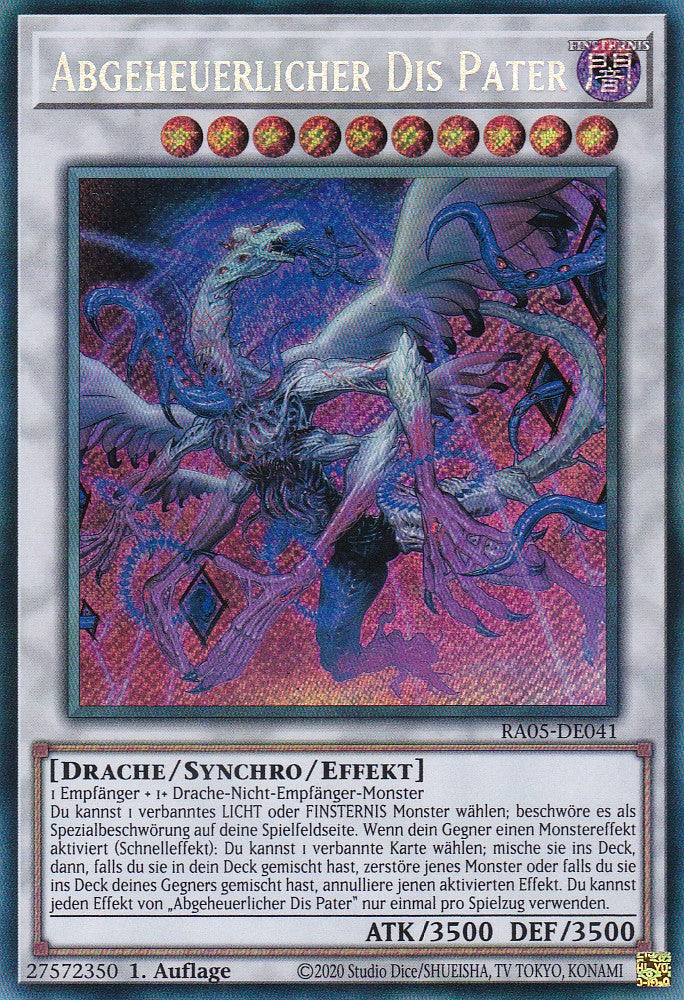 Abgeheuerlicher Dis Pater - RA05-DE041 - Secret Rare - Deutsch - Rarity Collection 5 - Yugioh