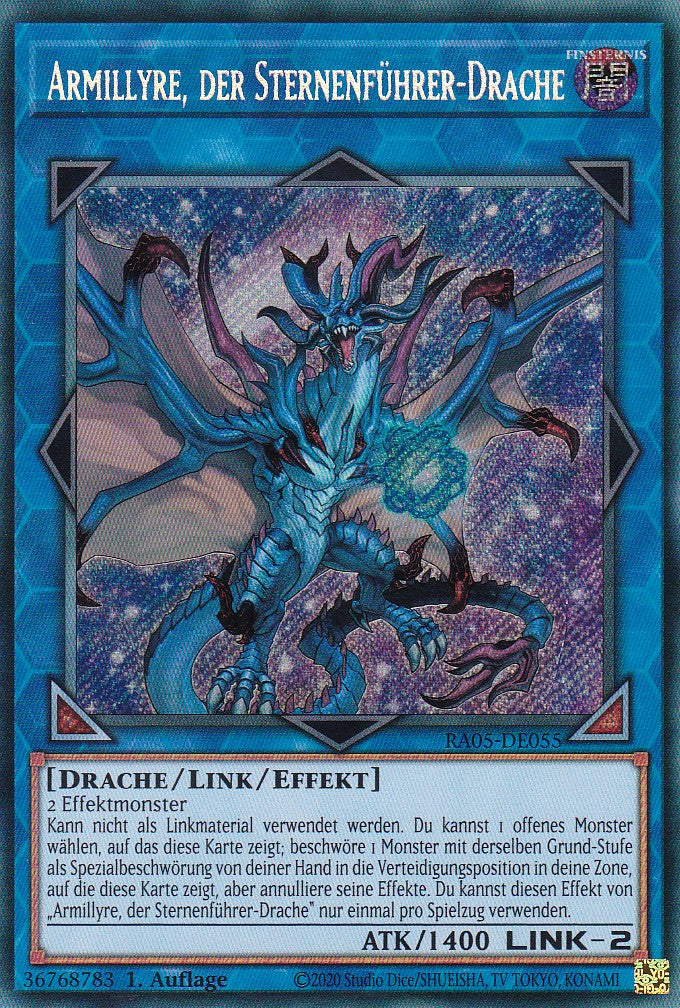 Armillyre, der Sternenführer-Drache - RA05-DE055 - Secret Rare - Deutsch - Rarity Collection 5 - Yugioh
