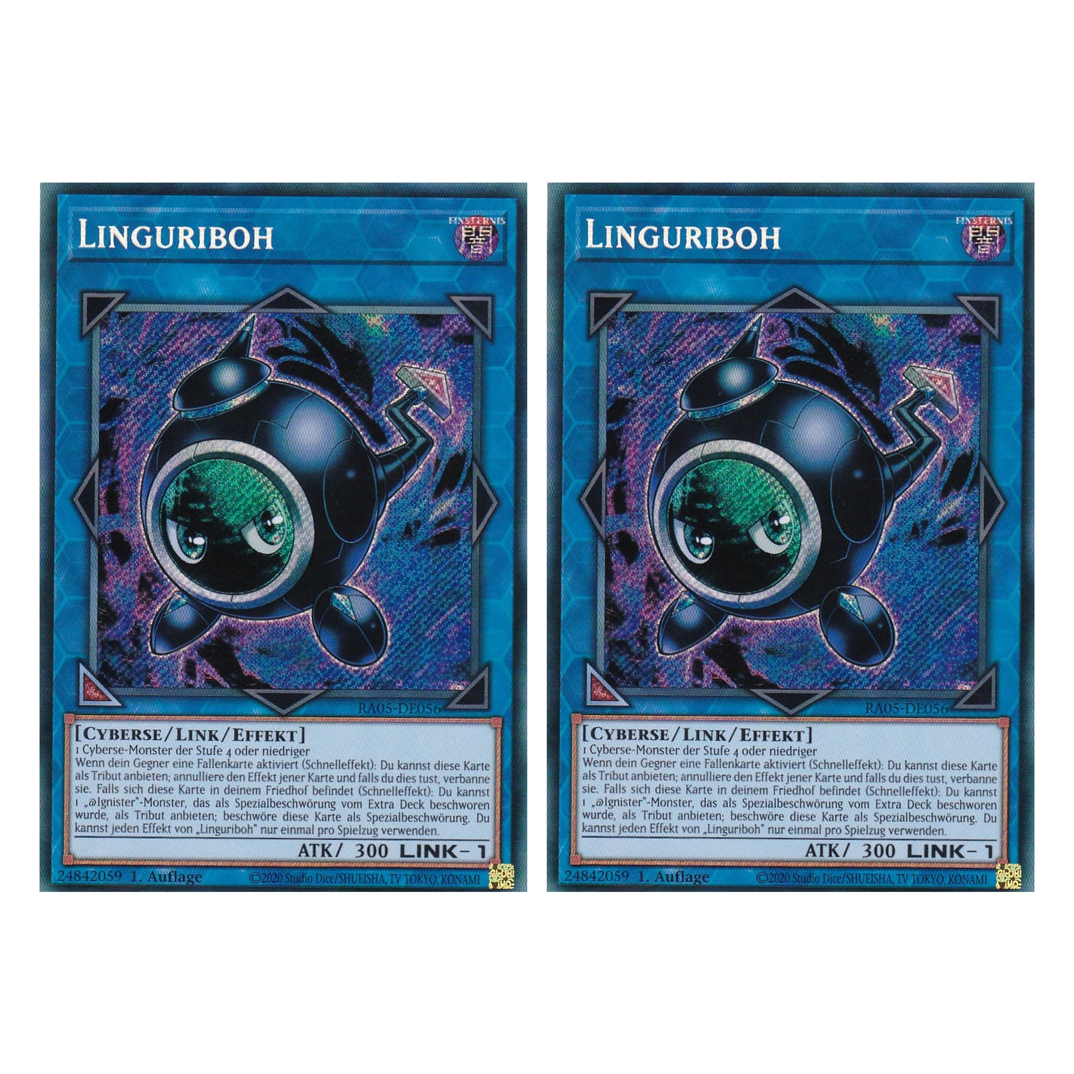 Linguriboh - RA05-DE056 - Secret Rare - Deutsch - Rarity Collection 5 - Yugioh - Duo Set (2 Stück)