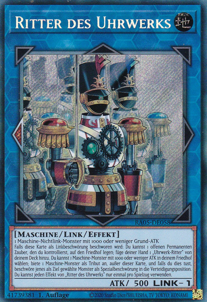 Ritter des Uhrwerks - RA05-DE058 - Secret Rare - Deutsch - Rarity Collection 5 - Yugioh