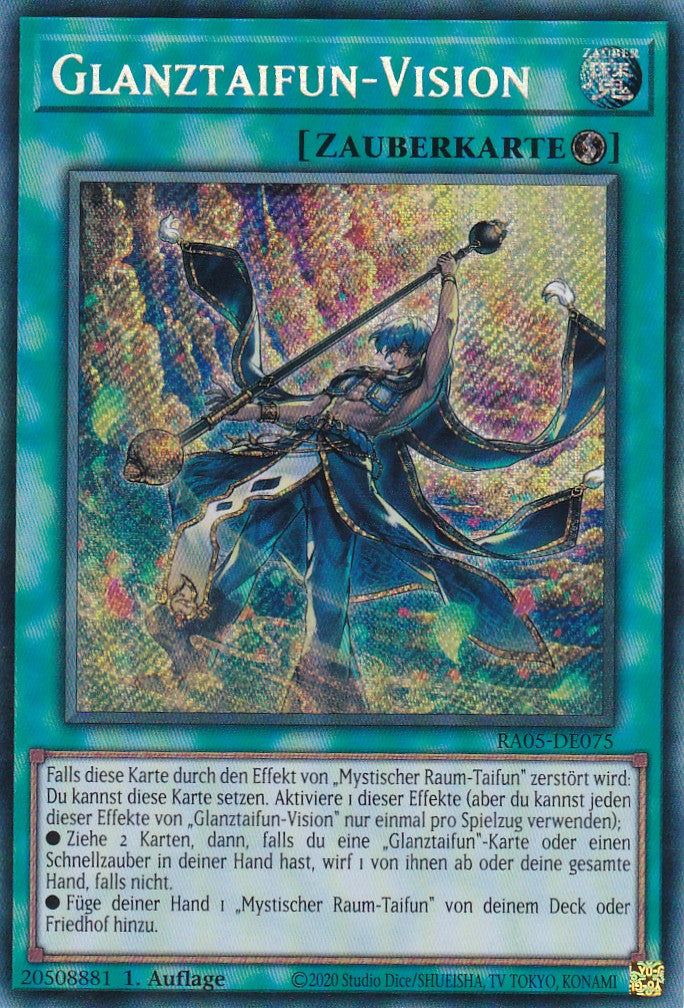 Glanztaifun-Vision - RA05-DE075 - Secret Rare - Deutsch - Rarity Collection 5 - Yugioh