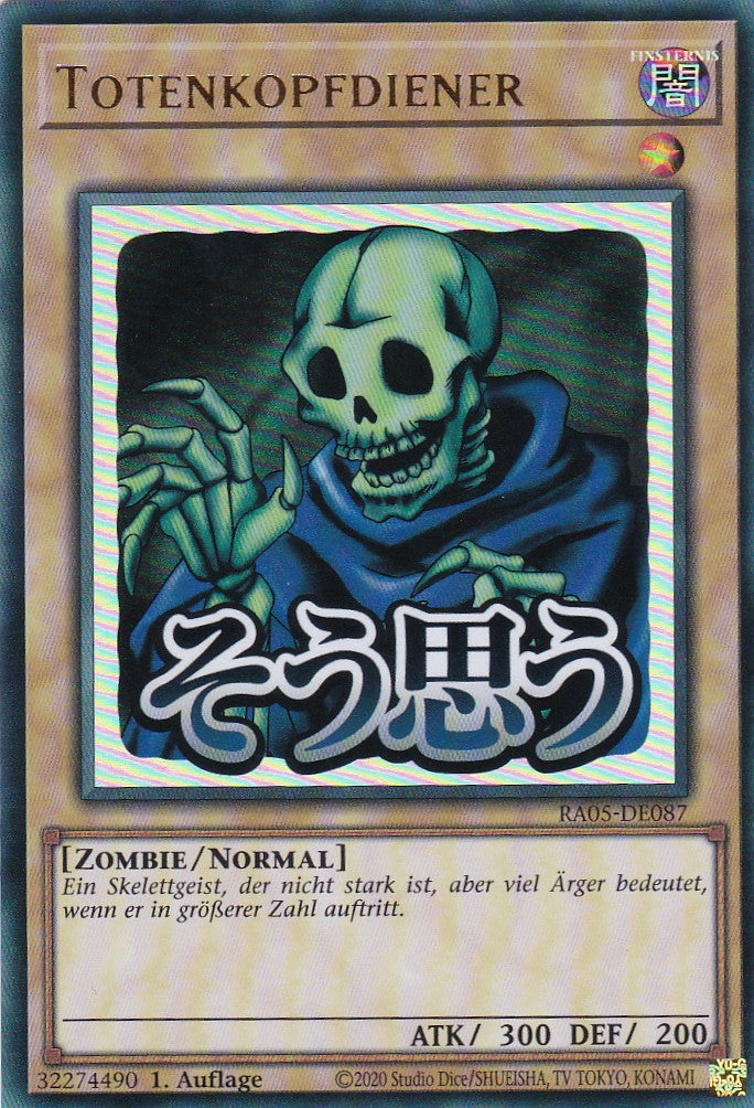 Totenkopfdiener - RA05-DE087 - Ultra Rare - Deutsch - Rarity Collection 5 - Yugioh