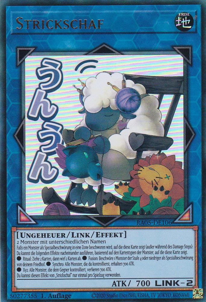 Strickschaf - RA05-DE106 - Ultra Rare - Deutsch - Rarity Collection 5 - Yugioh