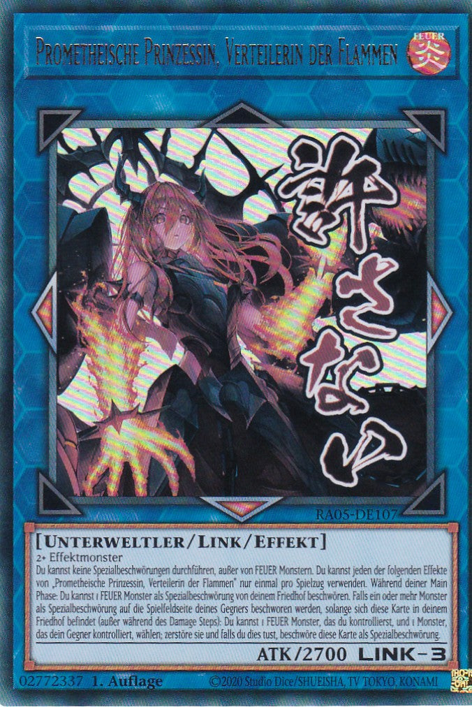 Prometheische Prinzessin, Verteilerin der Flammen - RA05-DE107 - Ultra Rare - Deutsch - Rarity Collection 5 - Yugioh