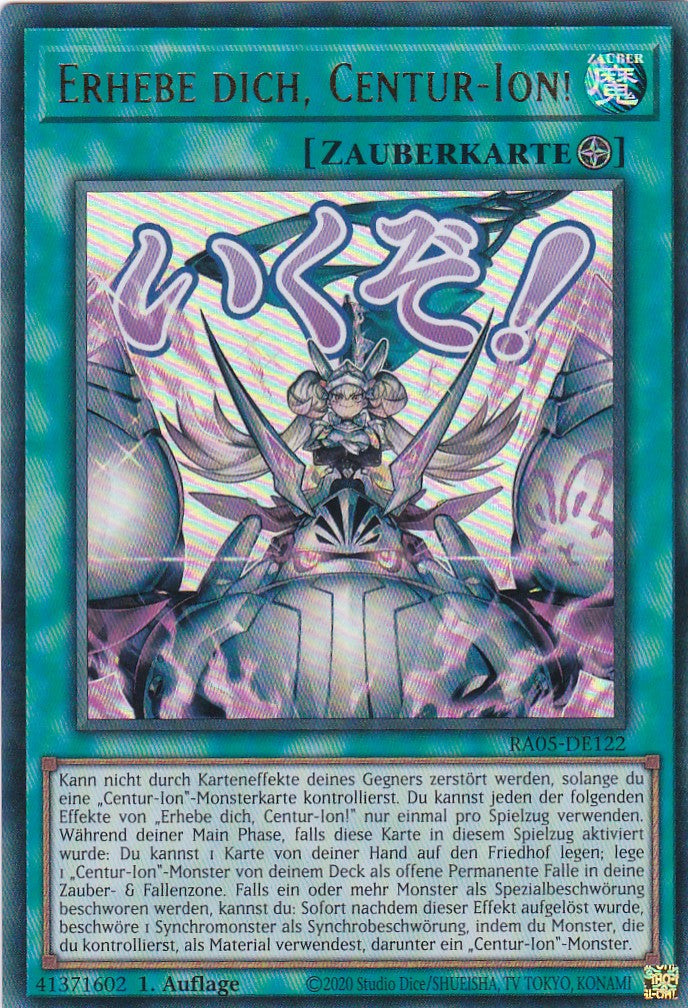 Erhebe dich, Centur-Ion! - RA05-DE122 - Ultra Rare - Deutsch - Rarity Collection 5 - Yugioh