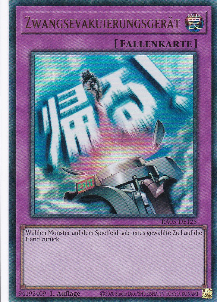Zwangsevakuierungsgerät - RA05-DE125 - Ultra Rare - Deutsch - Rarity Collection 5 - Yugioh