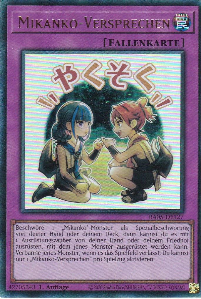 Mikanko-Versprechen - RA05-DE127 - Ultra Rare - Deutsch - Rarity Collection 5 - Yugioh