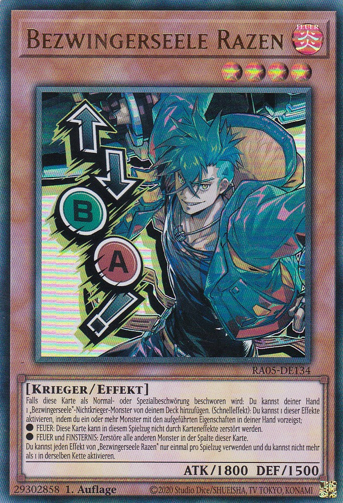 Bezwingerseele Razen - RA05-DE134 - Ultra Rare - Deutsch - Rarity Collection 5 - Yugioh