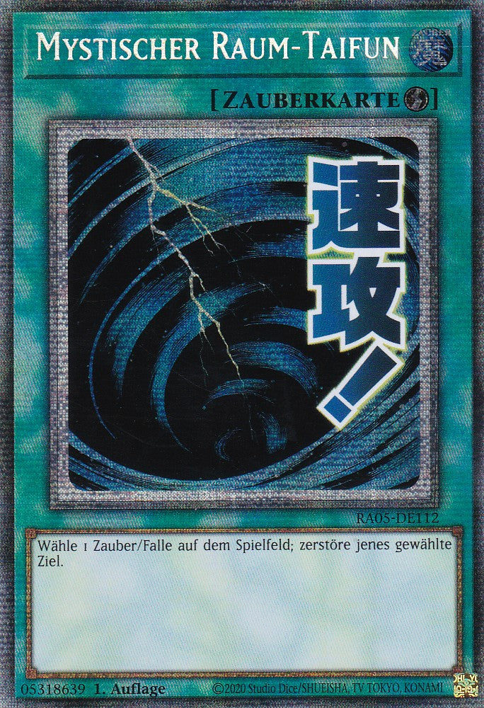 Mystischer Raum-Taifun - RA05-DE112 - Starlight Rare - Deutsch - Rarity Collection 5 - Yugioh