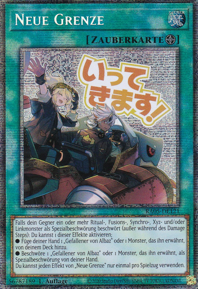 Neue Grenze - RA05-DE121 - Starlight Rare - Deutsch - Rarity Collection 5 - Yugioh