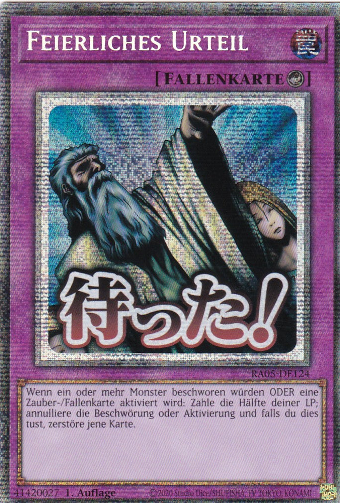 Feierliches Urteil - RA05-DE124 - Starlight Rare - Deutsch - Rarity Collection 5 - Yugioh