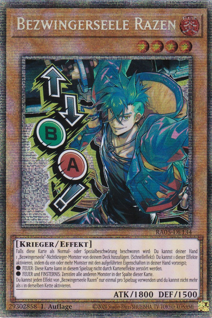 Bezwingerseele Razen - RA05-DE134 - Starlight Rare - Deutsch - Rarity Collection 5 - Yugioh
