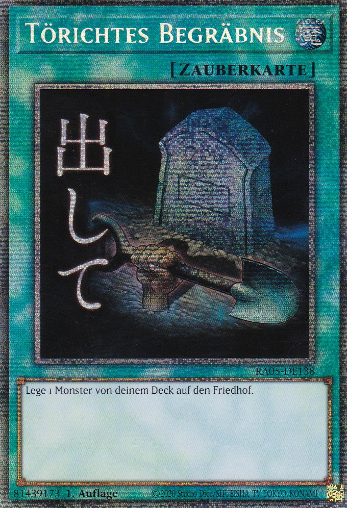 Törichtes Begräbnis - RA05-DE138 - Starlight Rare - Deutsch - Rarity Collection 5 - Yugioh