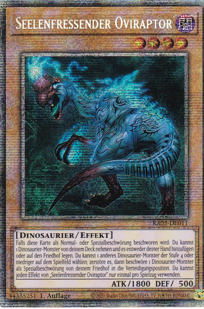 Seelenfressender Oviraptor - RA05-DE011 - Starlight Rare - Deutsch - Rarity Collection 5 - Yugioh