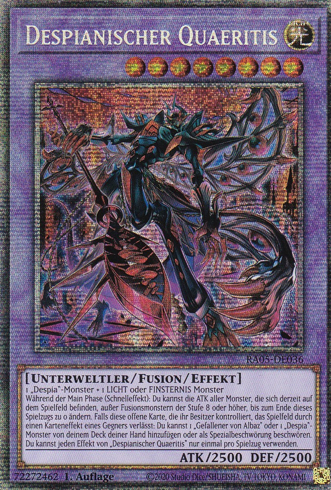 Despianischer Quaeritis - RA05-DE036 - Starlight Rare - Deutsch - Rarity Collection 5 - Yugioh