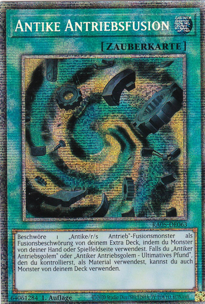 Antike Antriebsfusion - RA05-DE063 - Starlight Rare - Deutsch - Rarity Collection 5 - Yugioh