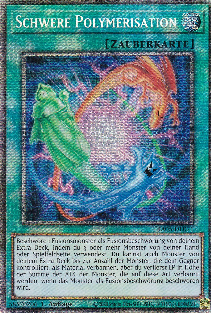 Schwere Polymerisation - RA05-DE071 - Starlight Rare - Deutsch - Rarity Collection 5 - Yugioh