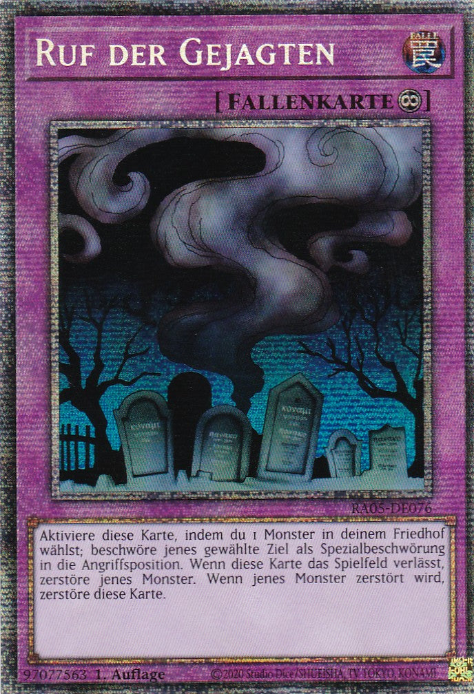 Ruf der Gejagten - RA05-DE076 - Starlight Rare - Deutsch - Rarity Collection 5 - Yugioh
