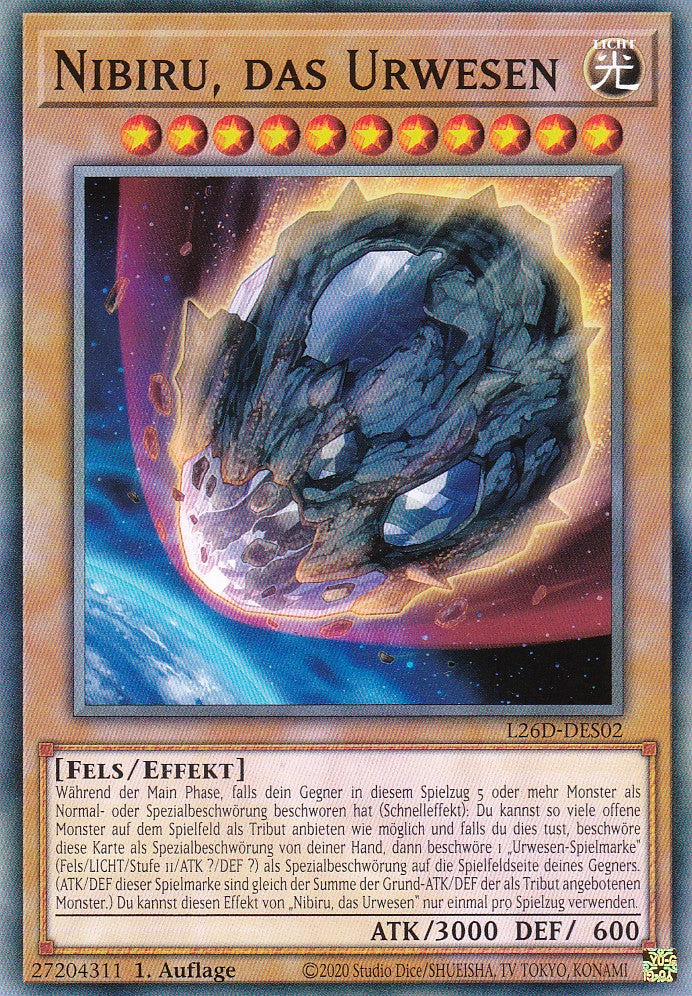 L26D-DES02 - Nibiru, das Urwesen - Common - Deutsch - Legendary Modern Decks 2026 - Yu-Gi-Oh! - mit LMS Trading Fieldcenter Karte