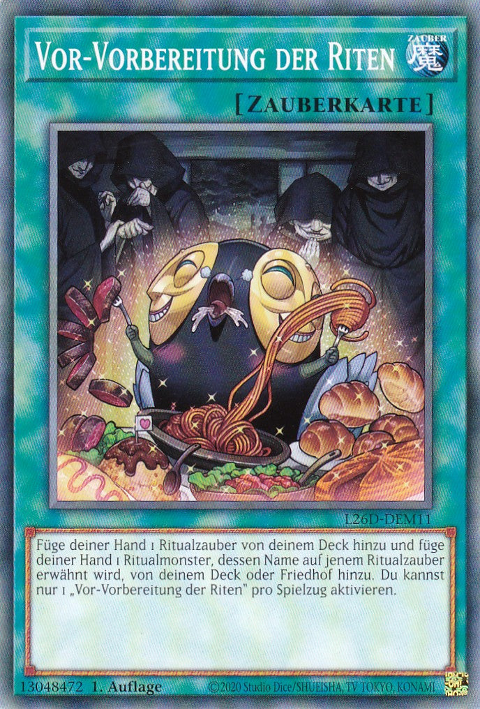 L26D-DEM11 - Vor-Vorbereitung der Riten - Common - Deutsch - Legendary Modern Decks 2026 - Yu-Gi-Oh! - mit LMS Trading Fieldcenter Karte
