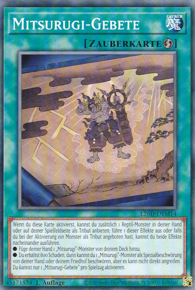 L26D-DEM14 - Mitsurugi-Gebete - Common - Deutsch - Legendary Modern Decks 2026 - Yu-Gi-Oh! - mit LMS Trading Fieldcenter Karte
