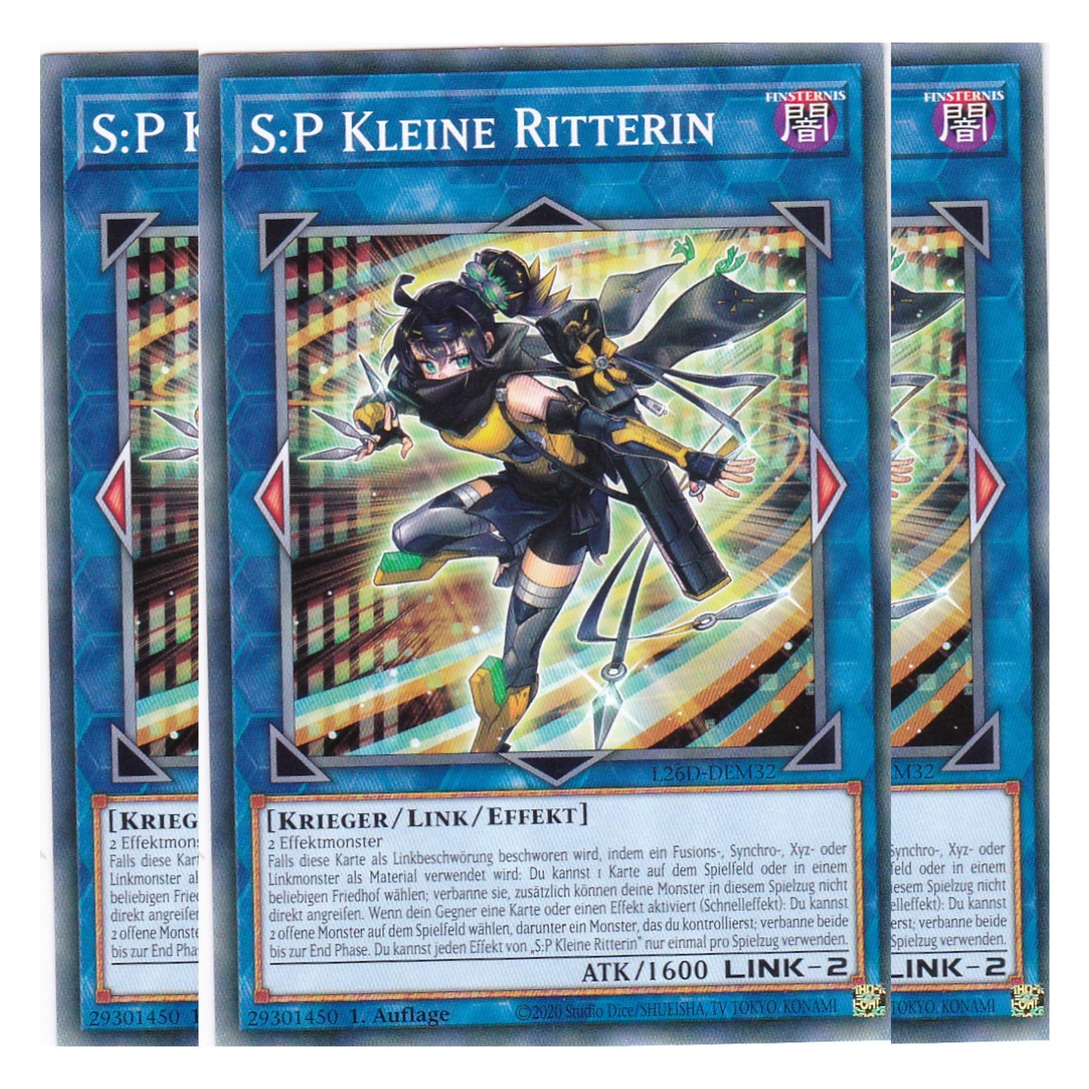 L26D-DEM32 - S:P Kleine Ritterin - Common - Deutsch - 1. Auflage - Legendary Modern Decks 2026 - Playset (3 Kopien) - Yu-Gi-Oh! - mit LMS Trading Fieldcenter Karte