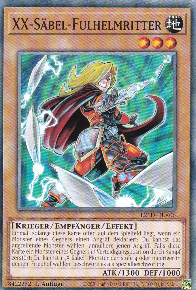 L26D-DEX06 - XX-Säbel-Fulhelmritter - Common - Deutsch - Legendary Modern Decks 2026 - Yu-Gi-Oh! - mit LMS Trading Fieldcenter Karte