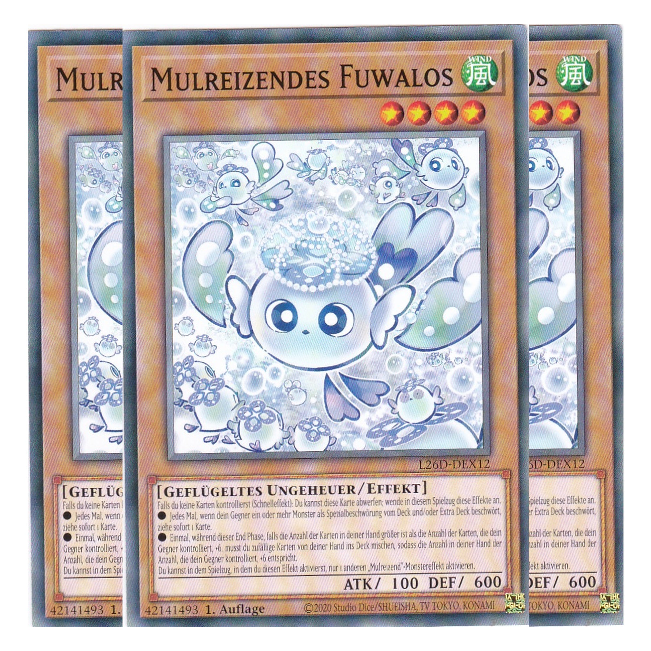 L26D-DEX12 - Mulreizendes Fuwalos - Common - Deutsch - 1. Auflage - Legendary Modern Decks 2026 - Playset (3 Kopien) - Yu-Gi-Oh! - mit LMS Trading Fieldcenter Karte
