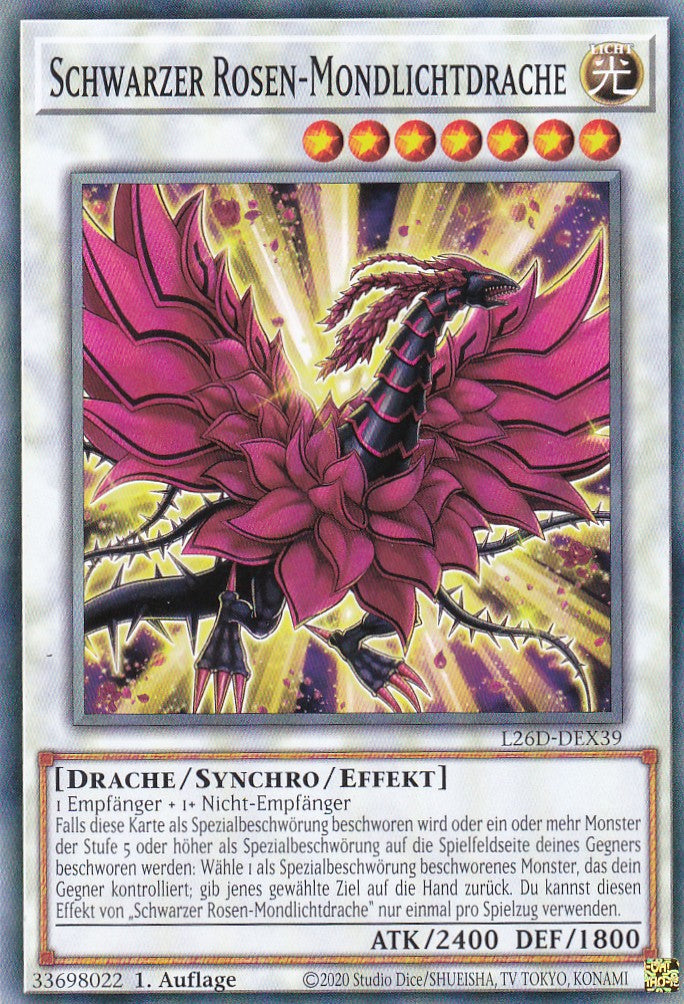L26D-DEX39 - Schwarzer Rosen-Mondlichtdrache - Common - Deutsch - Legendary Modern Decks 2026 - Yu-Gi-Oh! - mit LMS Trading Fieldcenter Karte