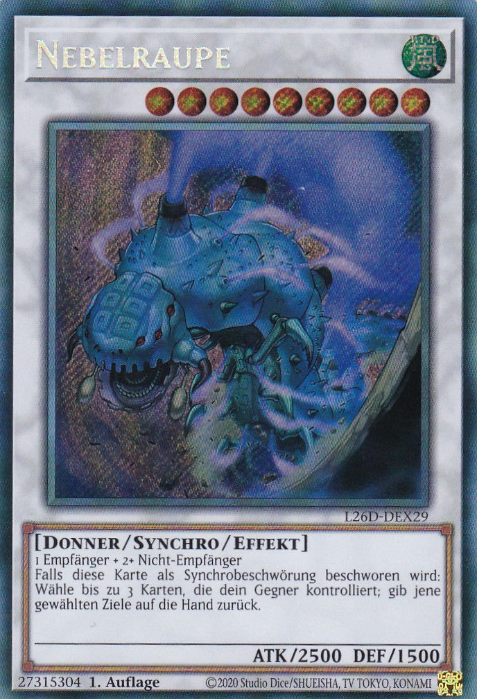 L26D-DEX29 - Nebelraupe - Secret Rare - Deutsch - Legendary Modern Decks 2026 - Yu-Gi-Oh! - mit LMS Trading Fieldcenter Karte