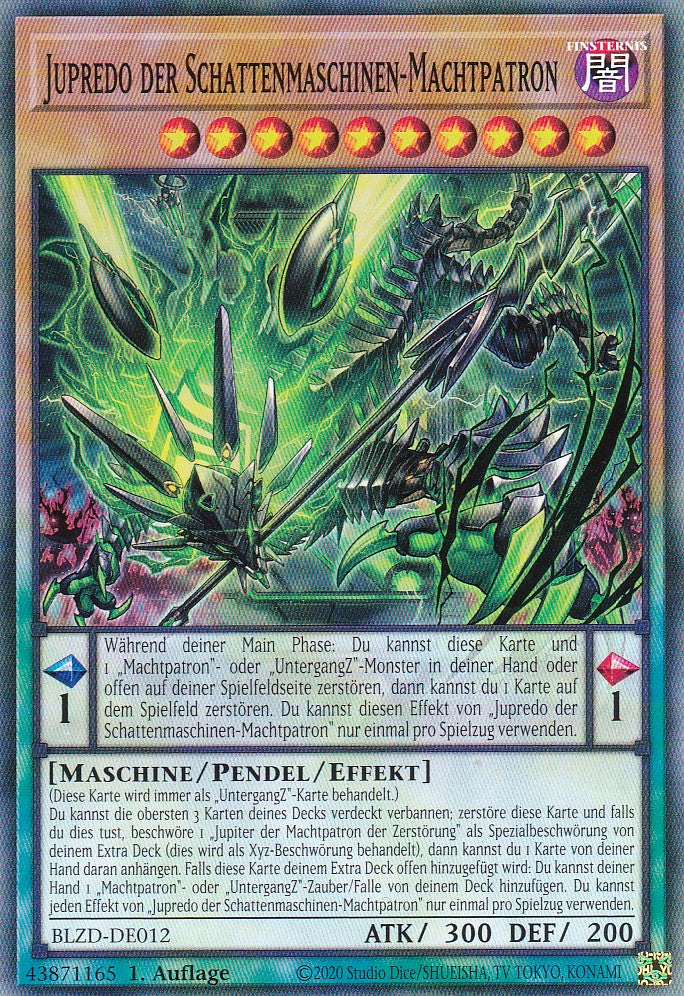 Jupredo der Schattenmaschinen-Machtpatron - Common - Deutsch - BLZD-DE012 - 1. Auflage - Blazing Dominion - Yu-Gi-Oh!