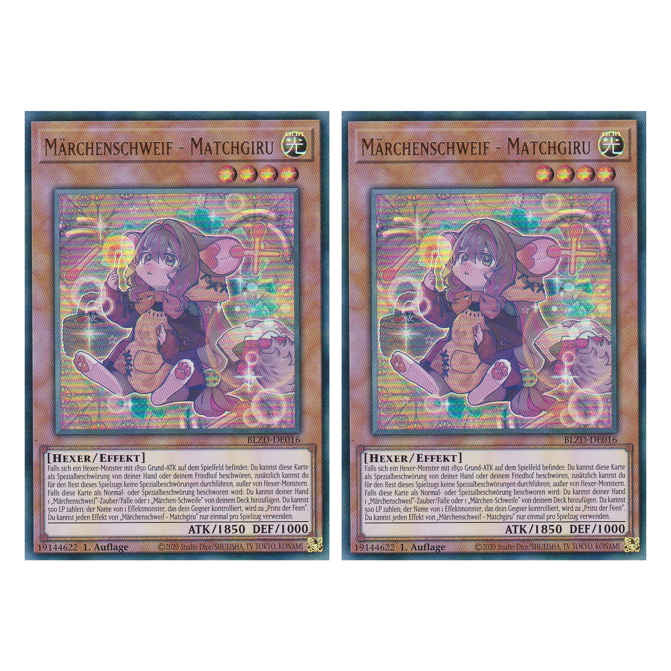 Märchenschweif - Matchgiru - Ultra Rare - Deutsch - BLZD-DE016 - 1. Auflage - Blazing Dominion - Duo Set (2 Stück) - Yu-Gi-Oh!