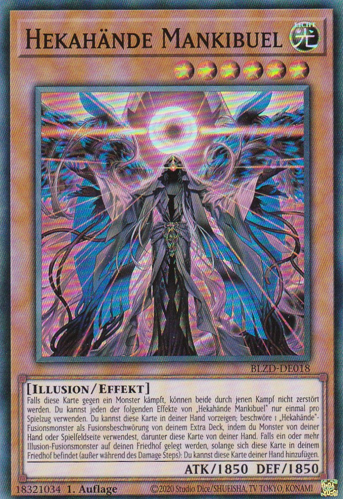 Hekahände Mankibuel - Super Rare - Deutsch - BLZD-DE018 - 1. Auflage - Blazing Dominion - Yu-Gi-Oh!