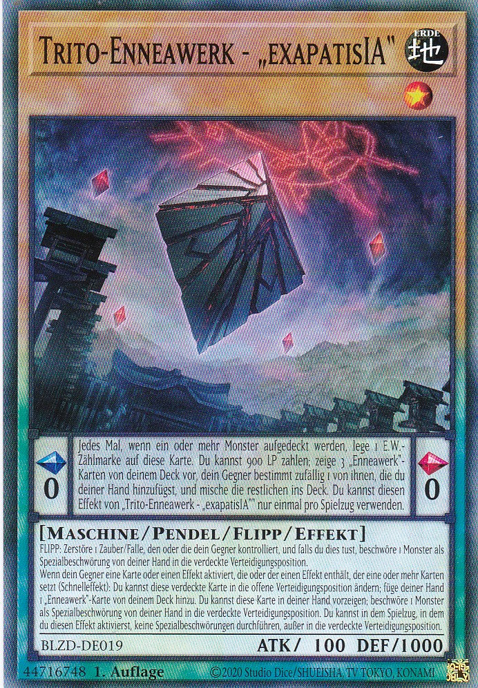 Trito-Enneawerk - „exapatisIA“ - Common - Deutsch - BLZD-DE019 - 1. Auflage - Blazing Dominion - Yu-Gi-Oh!