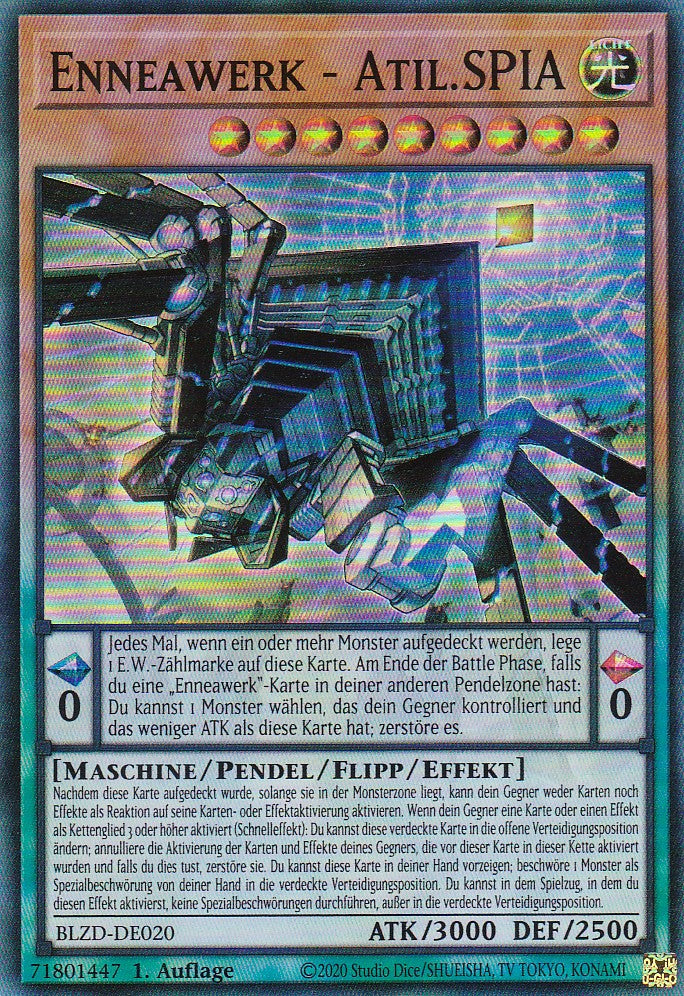 Enneawerk - Atil.SPIA - Super Rare - Deutsch - BLZD-DE020 - 1. Auflage - Blazing Dominion - Yu-Gi-Oh!