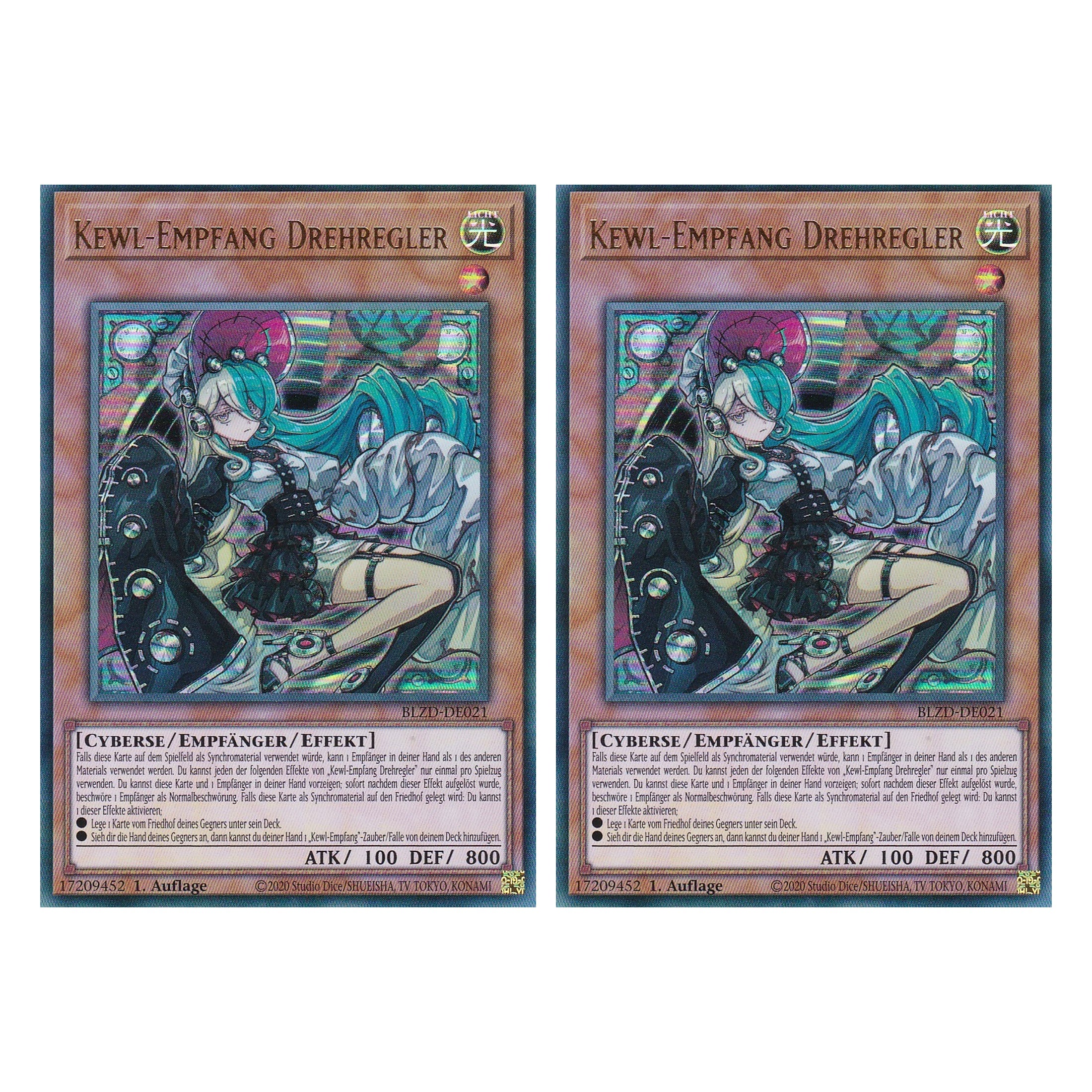 Kewl-Empfang Drehregler - Ultra Rare - Deutsch - BLZD-DE021 - 1. Auflage - Blazing Dominion - Duo Set (2 Stück) - Yu-Gi-Oh!