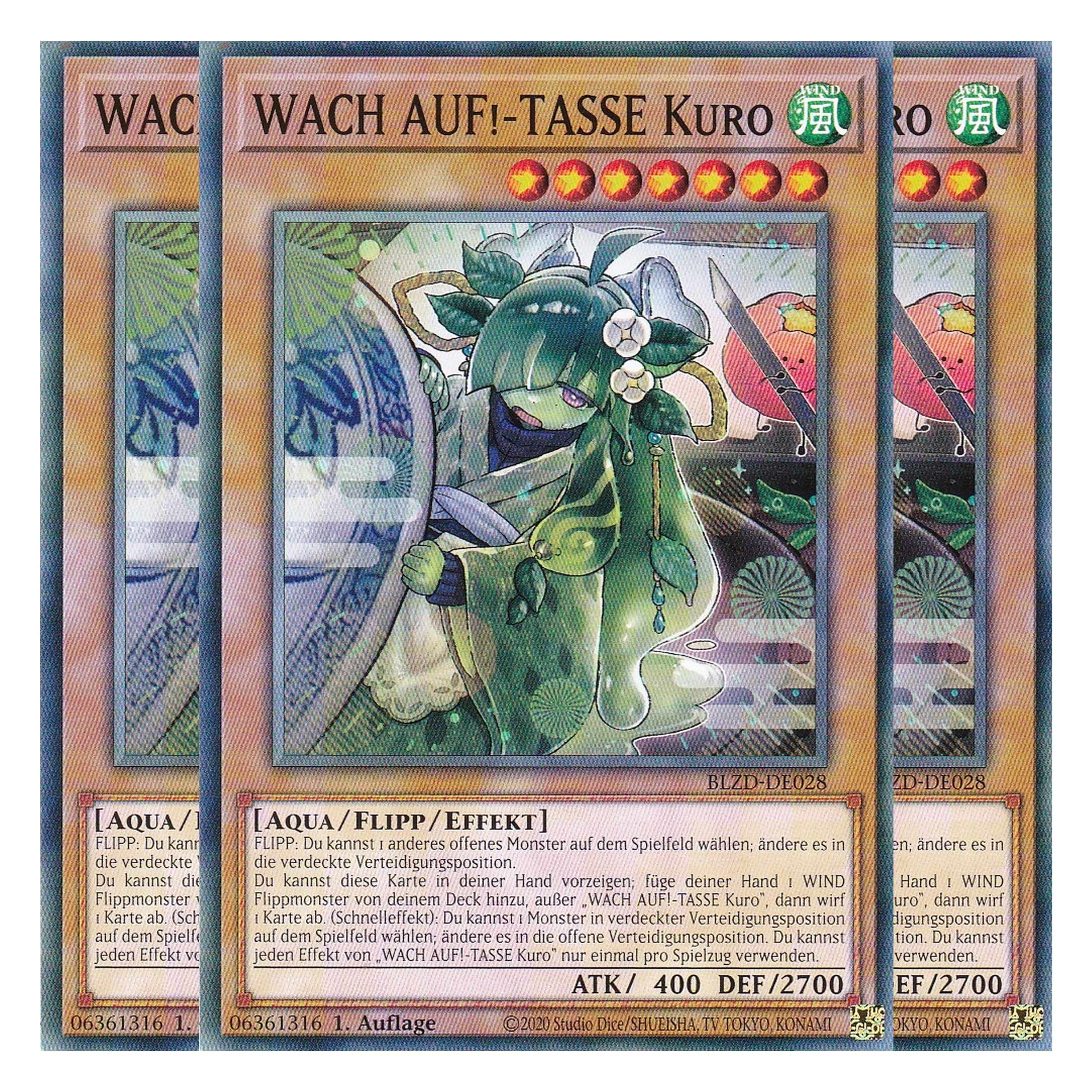 WACH AUF!-TASSE Kuro - Common - Deutsch - BLZD-DE028 - 1. Auflage - Blazing Dominion - Playset (3 Kopien) - Yu-Gi-Oh!