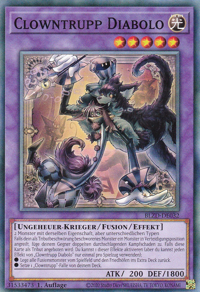 Clowntrupp Diabolo - Common - Deutsch - BLZD-DE032 - 1. Auflage - Blazing Dominion - Yu-Gi-Oh!